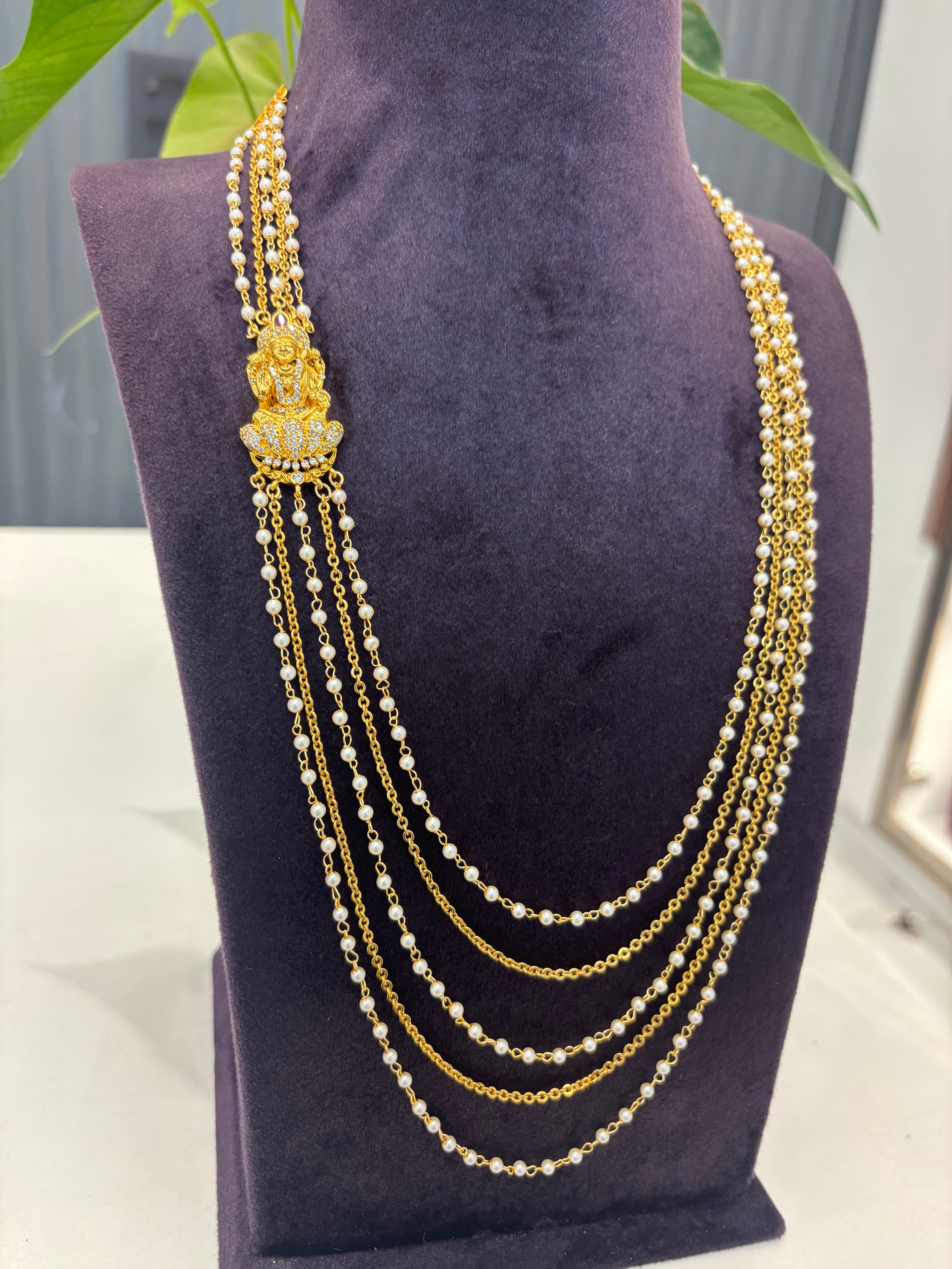 Beautiful Lord Lakshmi side Locket set