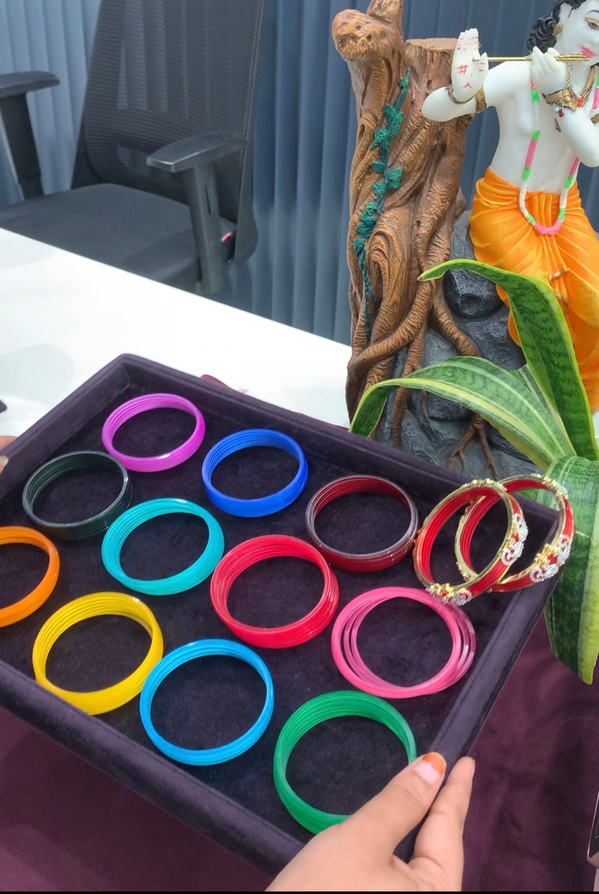 Beautiful changeable bangles set of 12 colours
