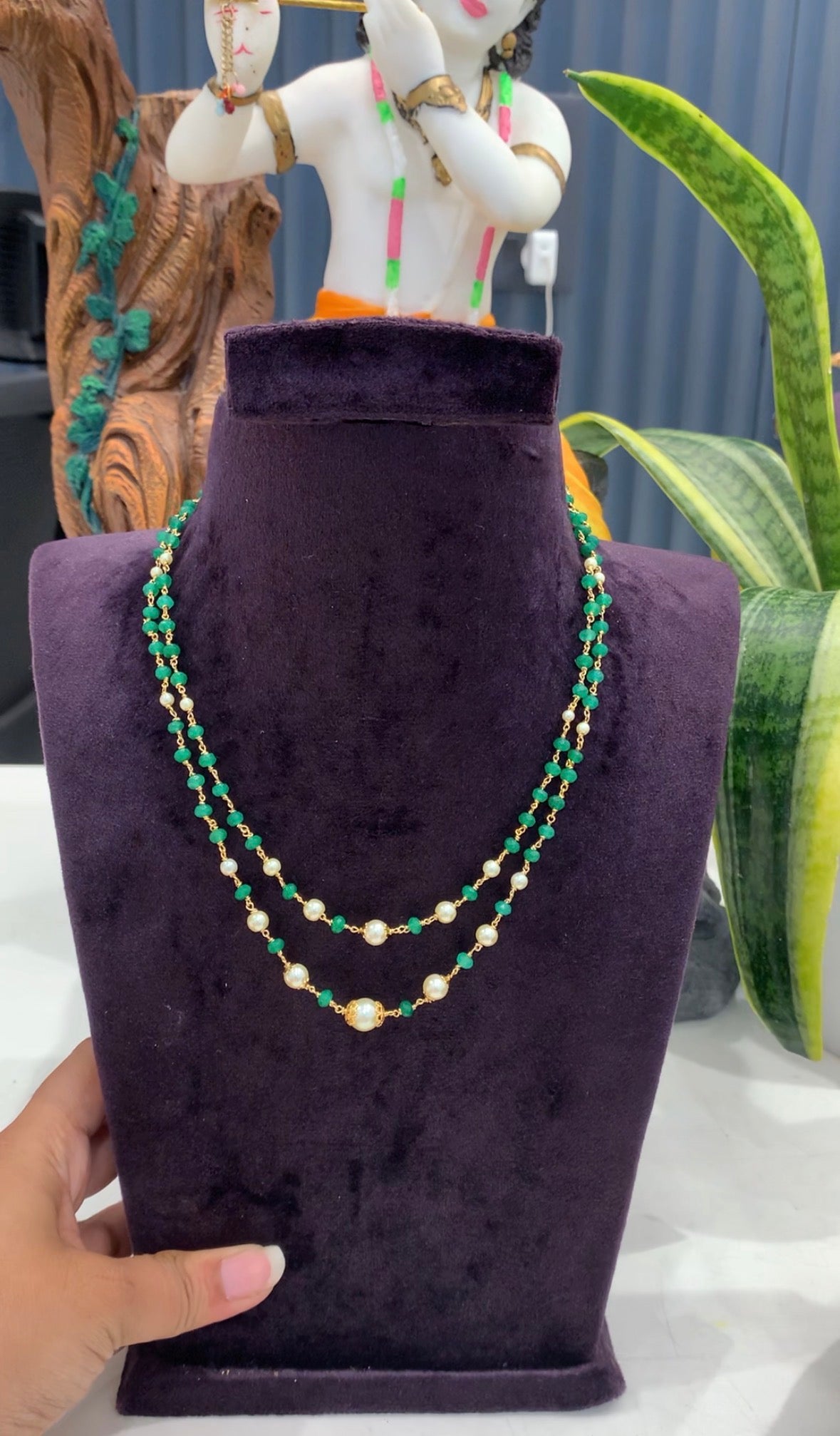 Beautiful customised 2 line beads set