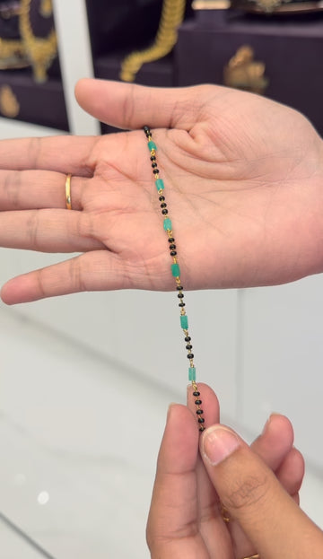 Beautiful real beads black bracelet