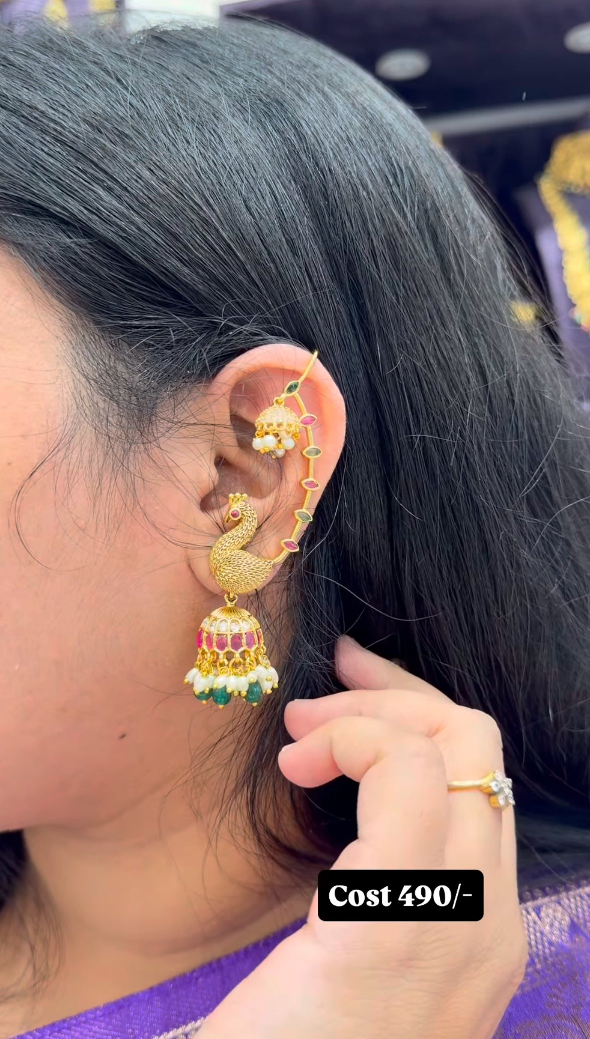 Beautiful earcuff earrings