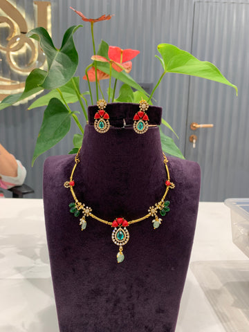 Beautiful trendy kanti pattern neckset