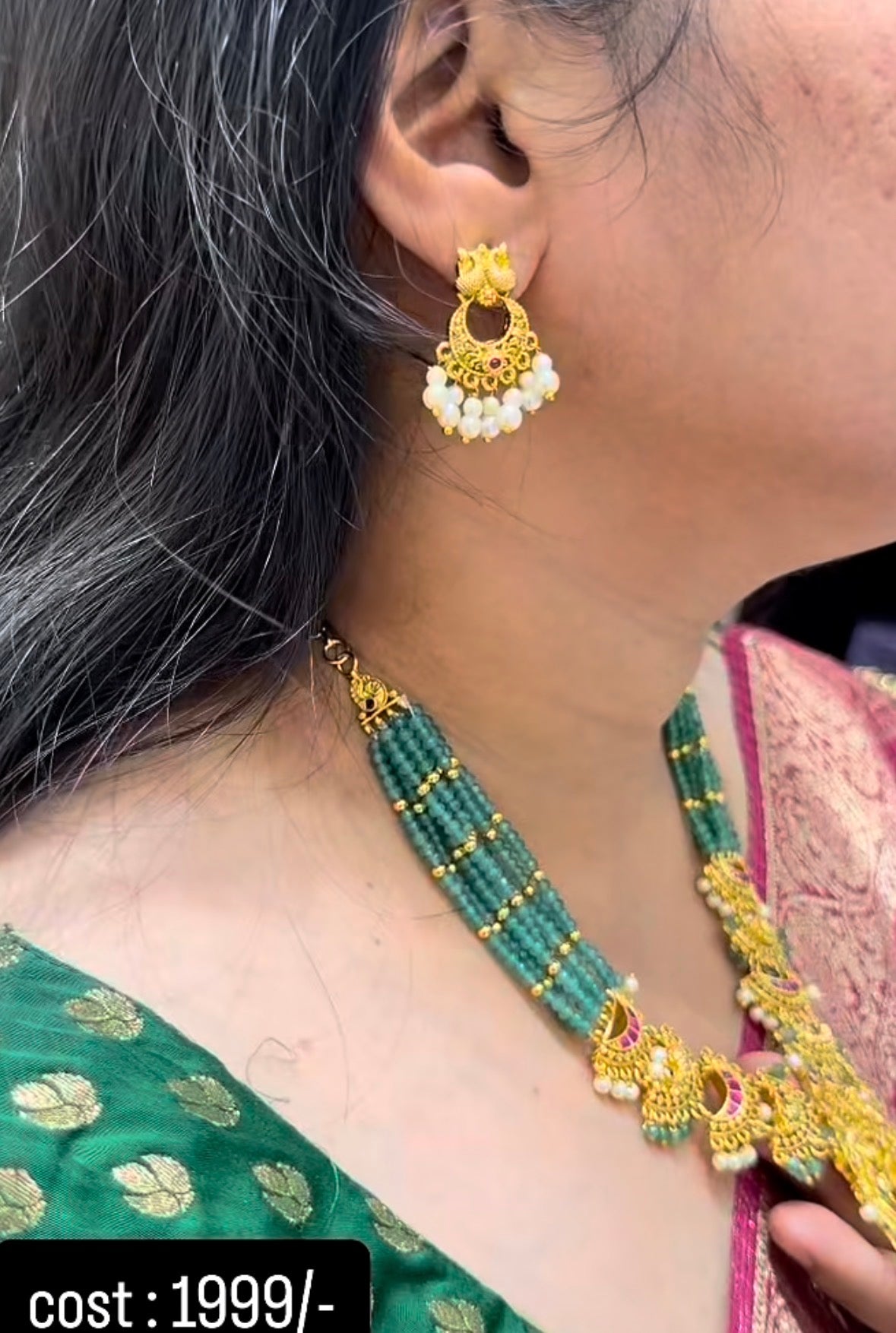Beautiful Jadav Kundhan Necklace