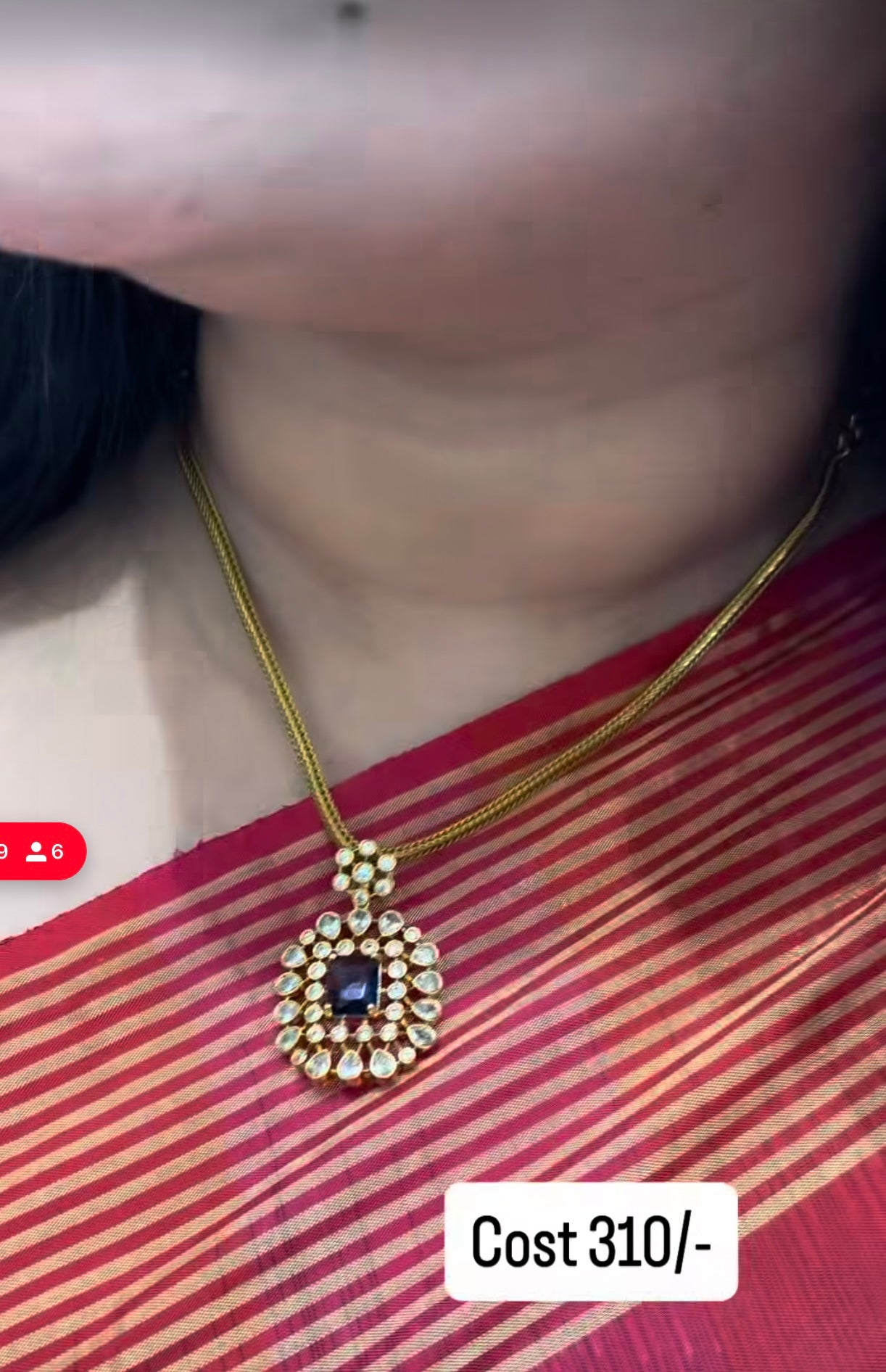 Beautiful necklace blue stone