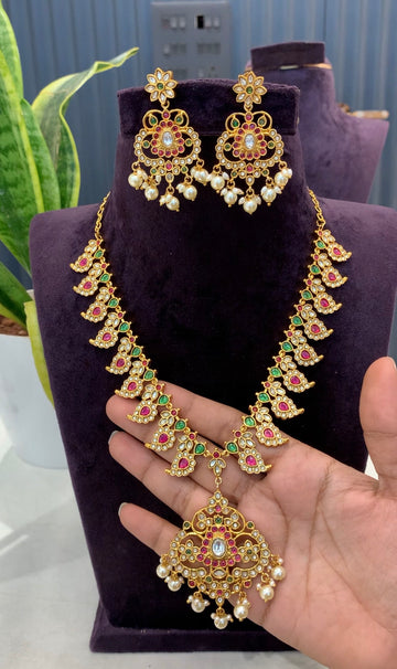 Beautiful 2 in 1 mango style necklace