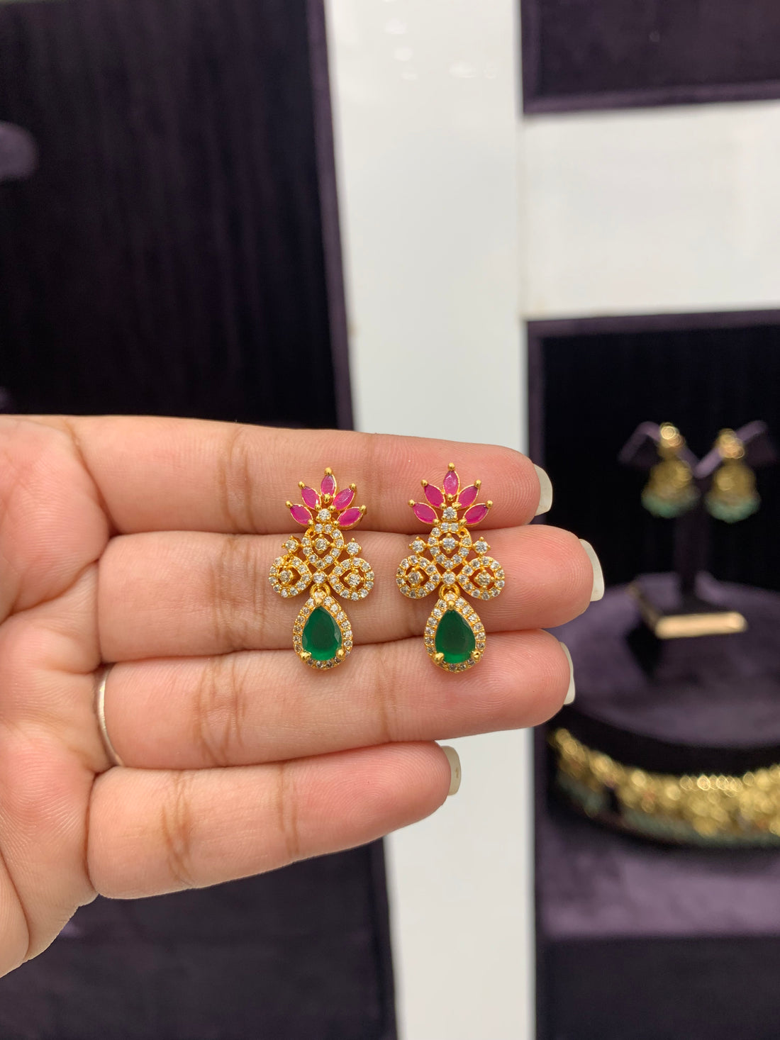 Beautiful CZ earrings