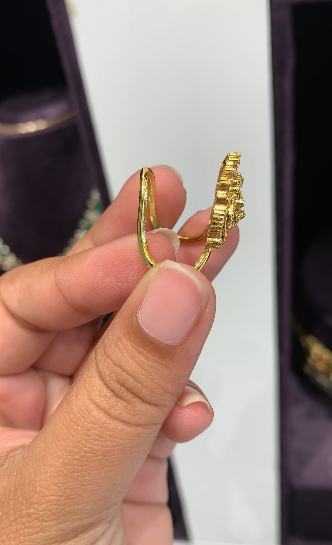 Beautiful traditional vanki ring freesize