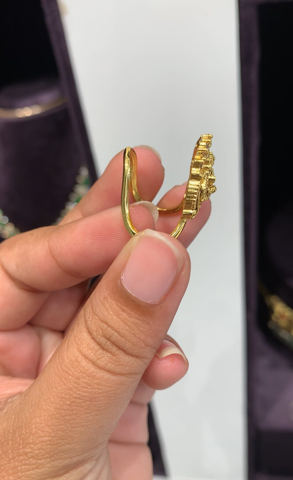 Beautiful traditional vanki ring freesize