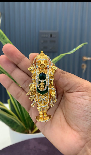 Beautiful Venkateswara locket with back hook