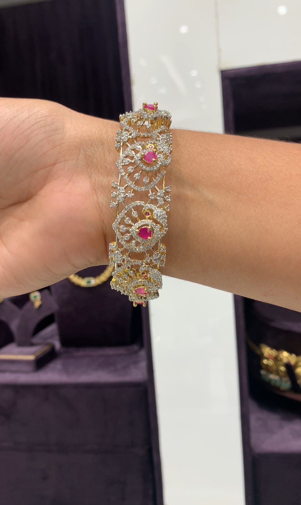 Beautiful GJ 3D bangle single bangle