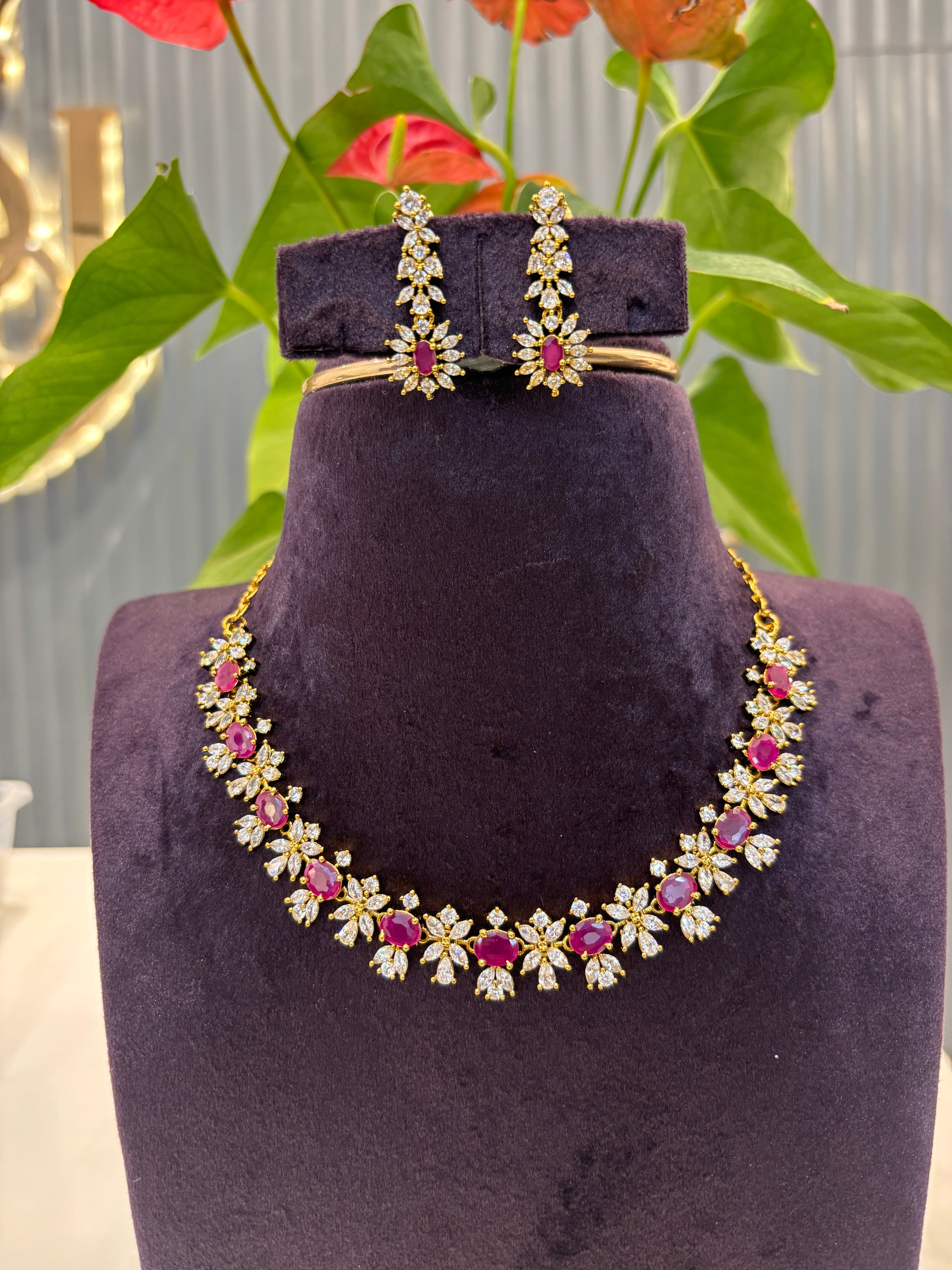 Beautiful Pink stone necklace