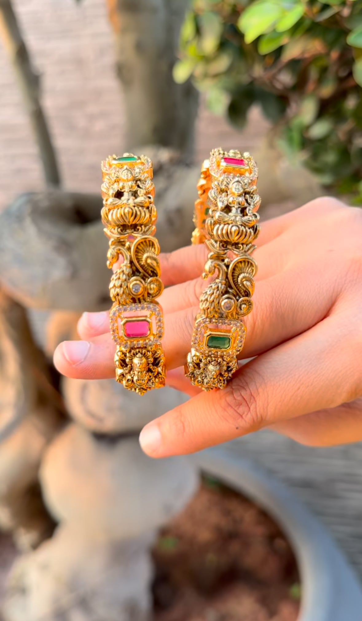 Beautiful nakshi bangles set of 2