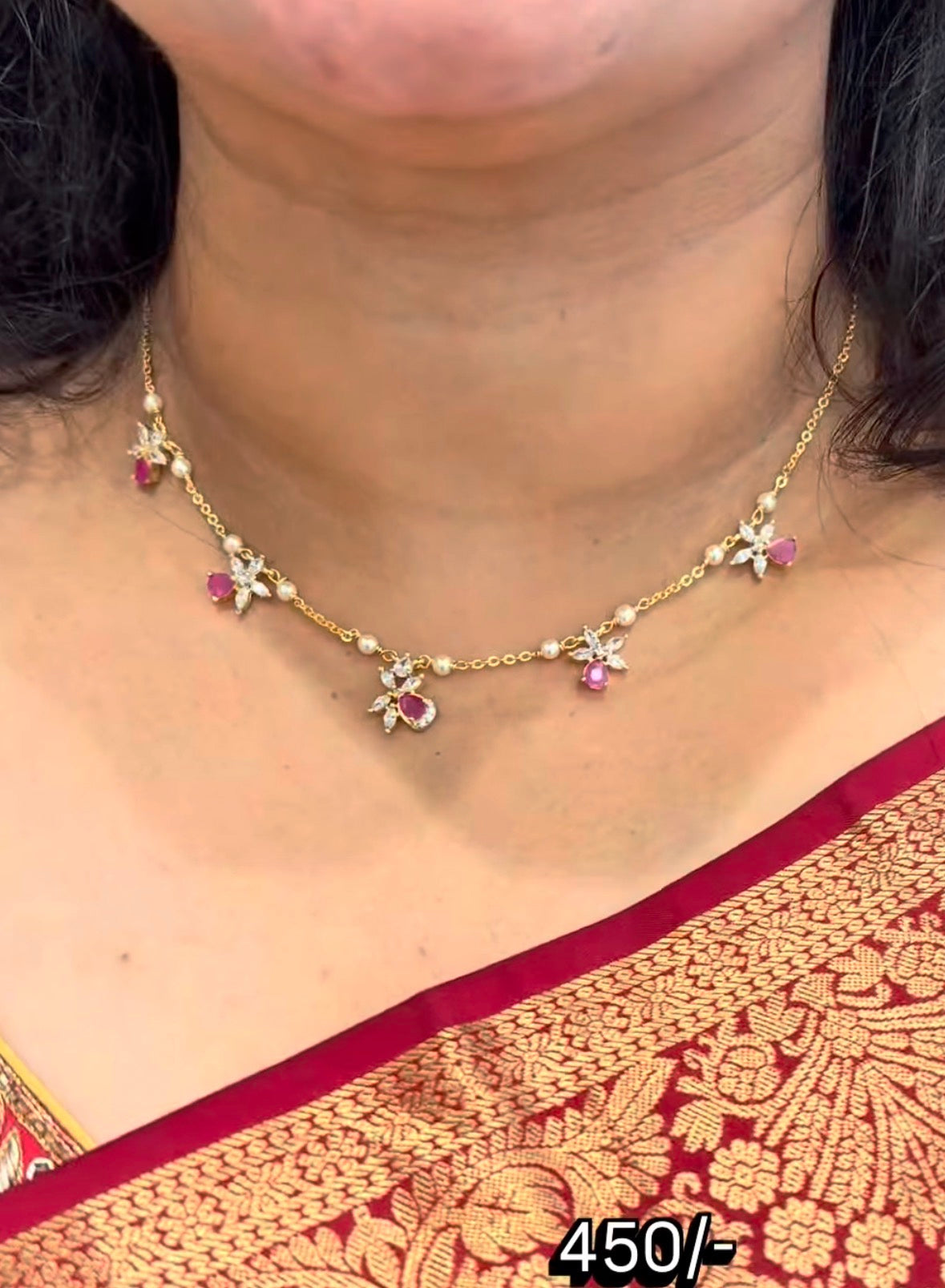Beautiful Customised Ruby stone Neckset
