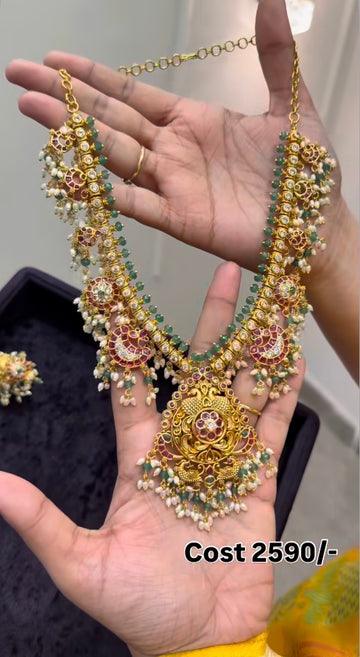Beautiful guttapusalu Necklace
