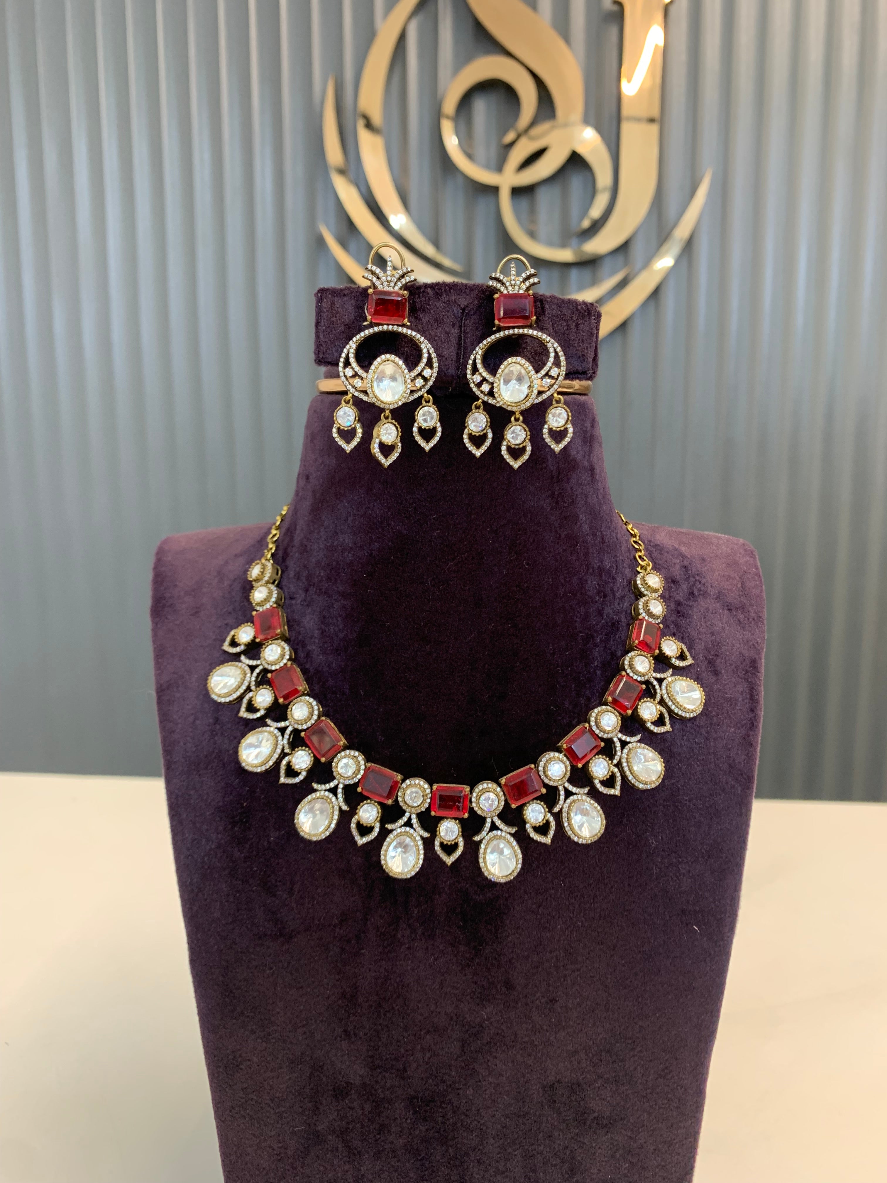 Beautiful premium real moissanite stone necklace