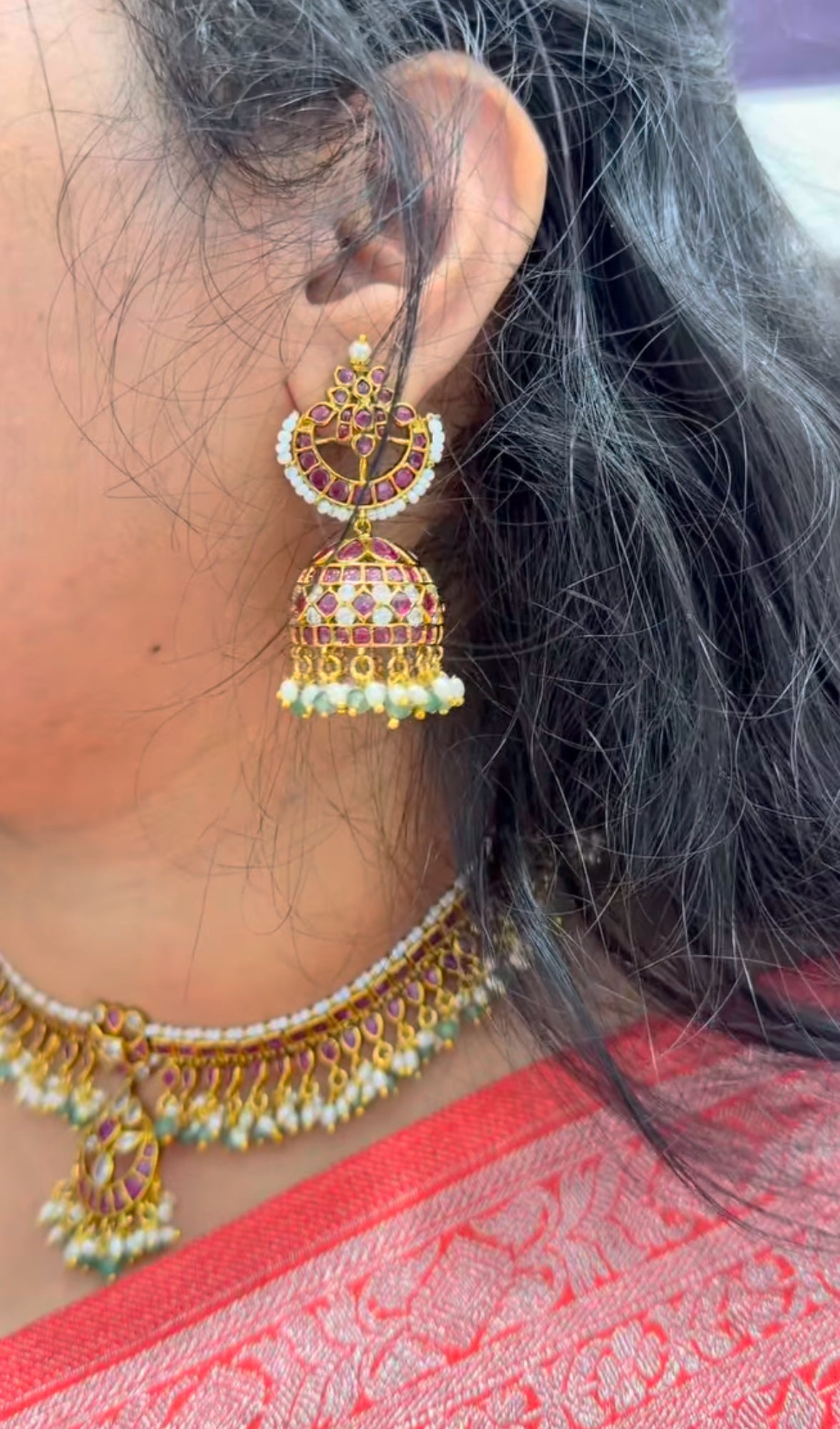 Beautiful pottah stone necklace