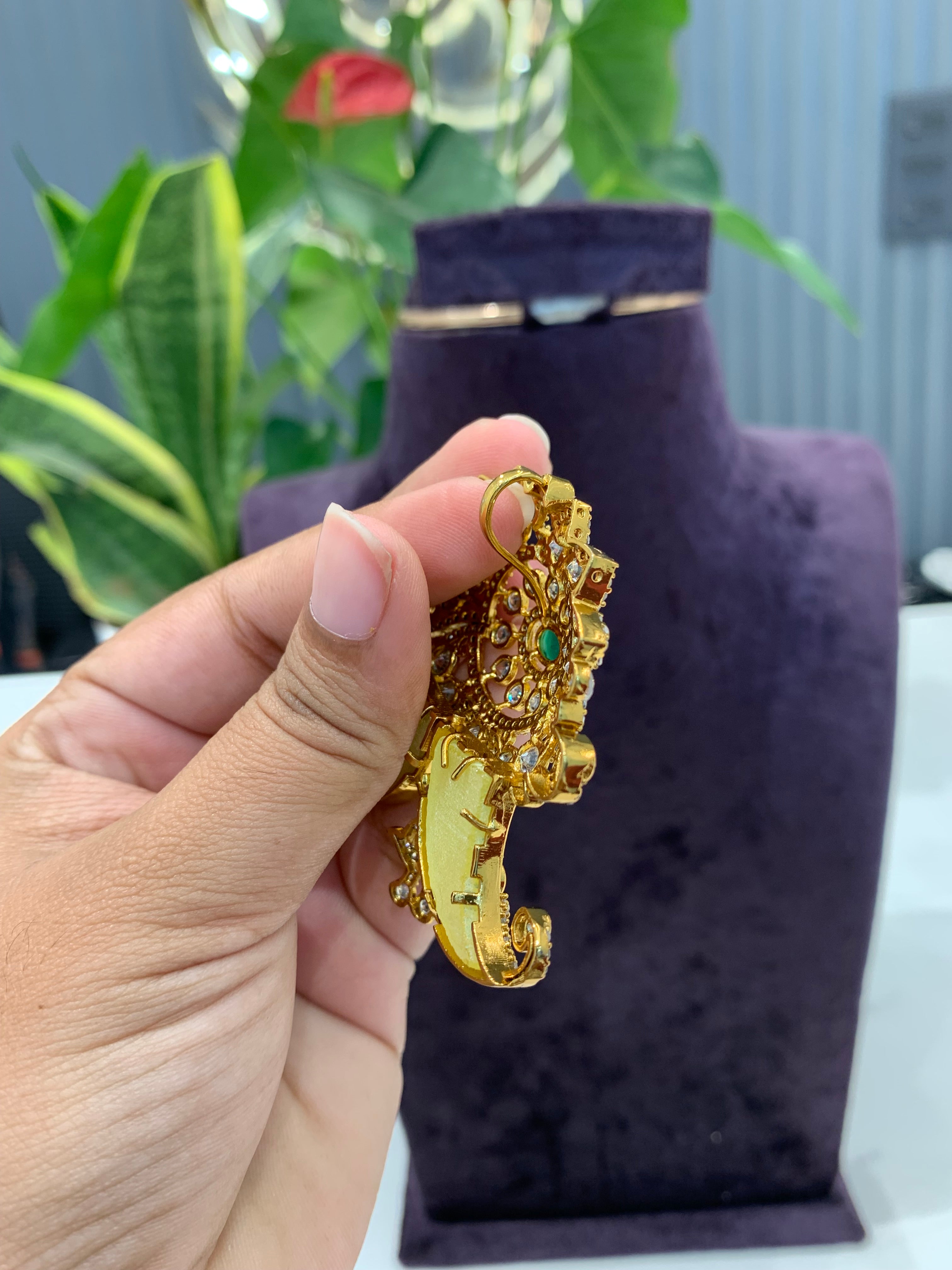 Beautiful tiger nail with back hook