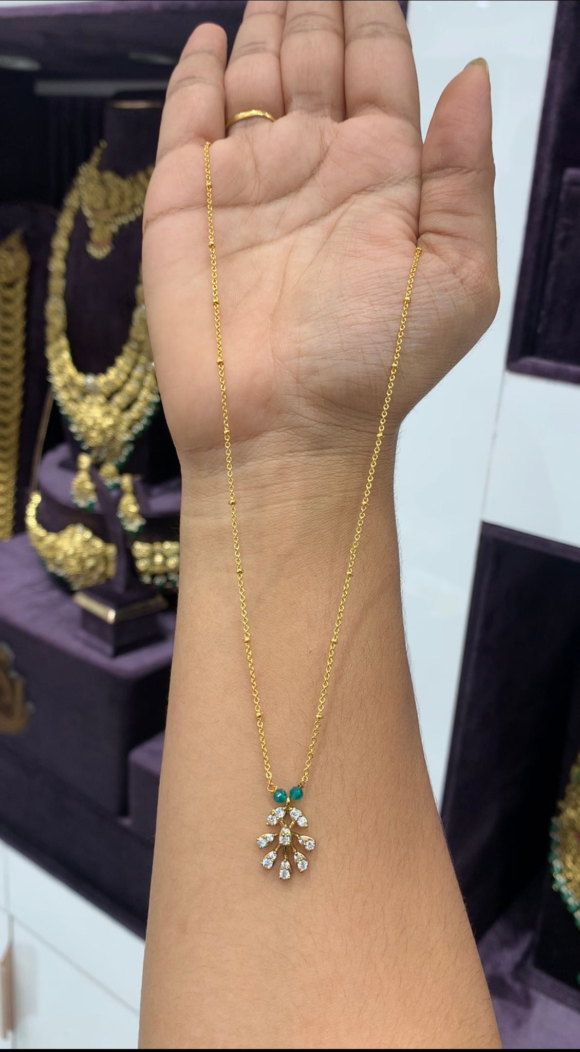 Simple Cute Locket with Chain 18 inch long – Sujatha Gold Covering Works