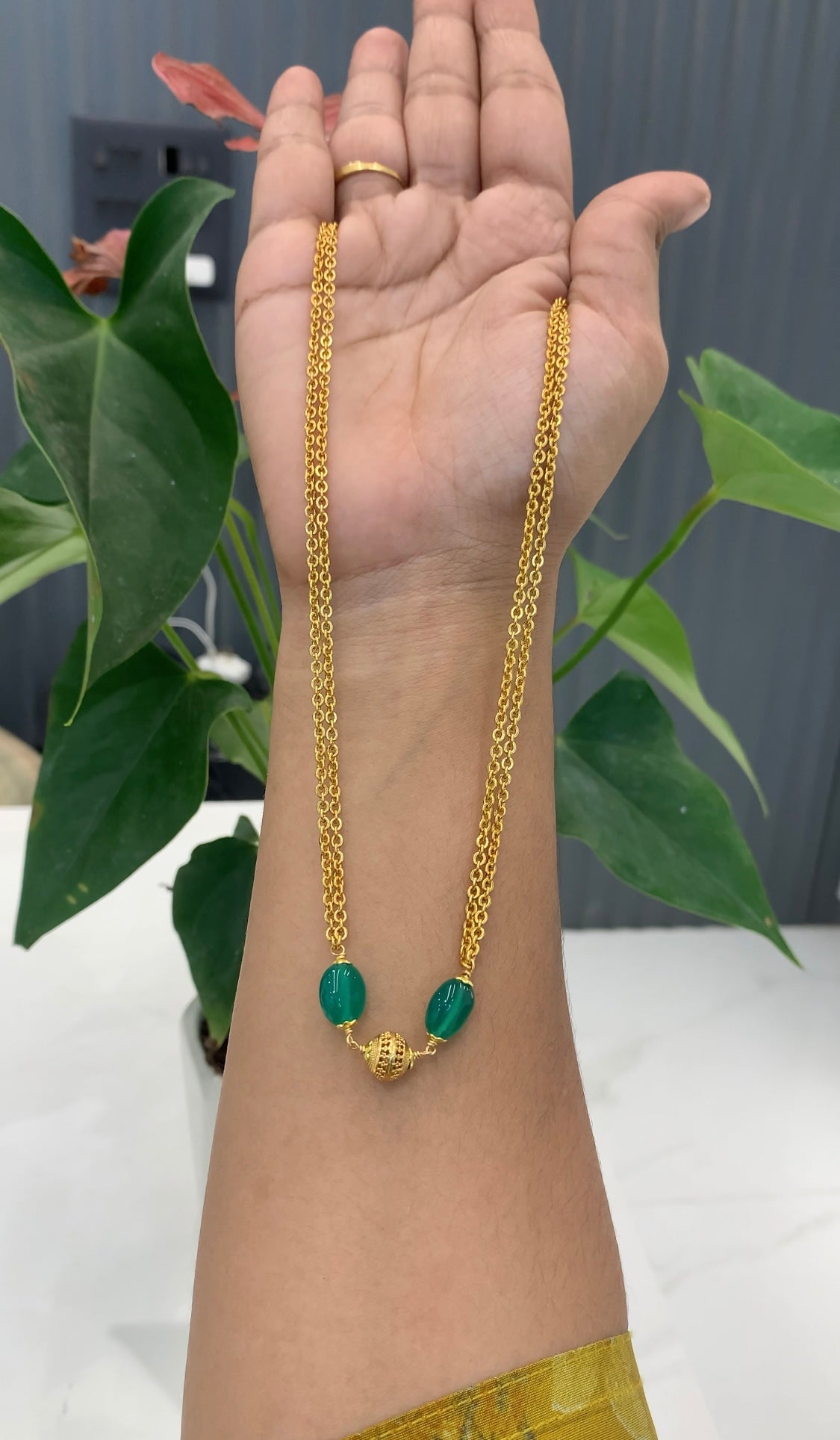 Beautiful customised Handmade Chain – Sujatha Gold Covering Works