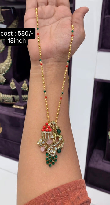 Beautiful customised goldball chain 18inchs