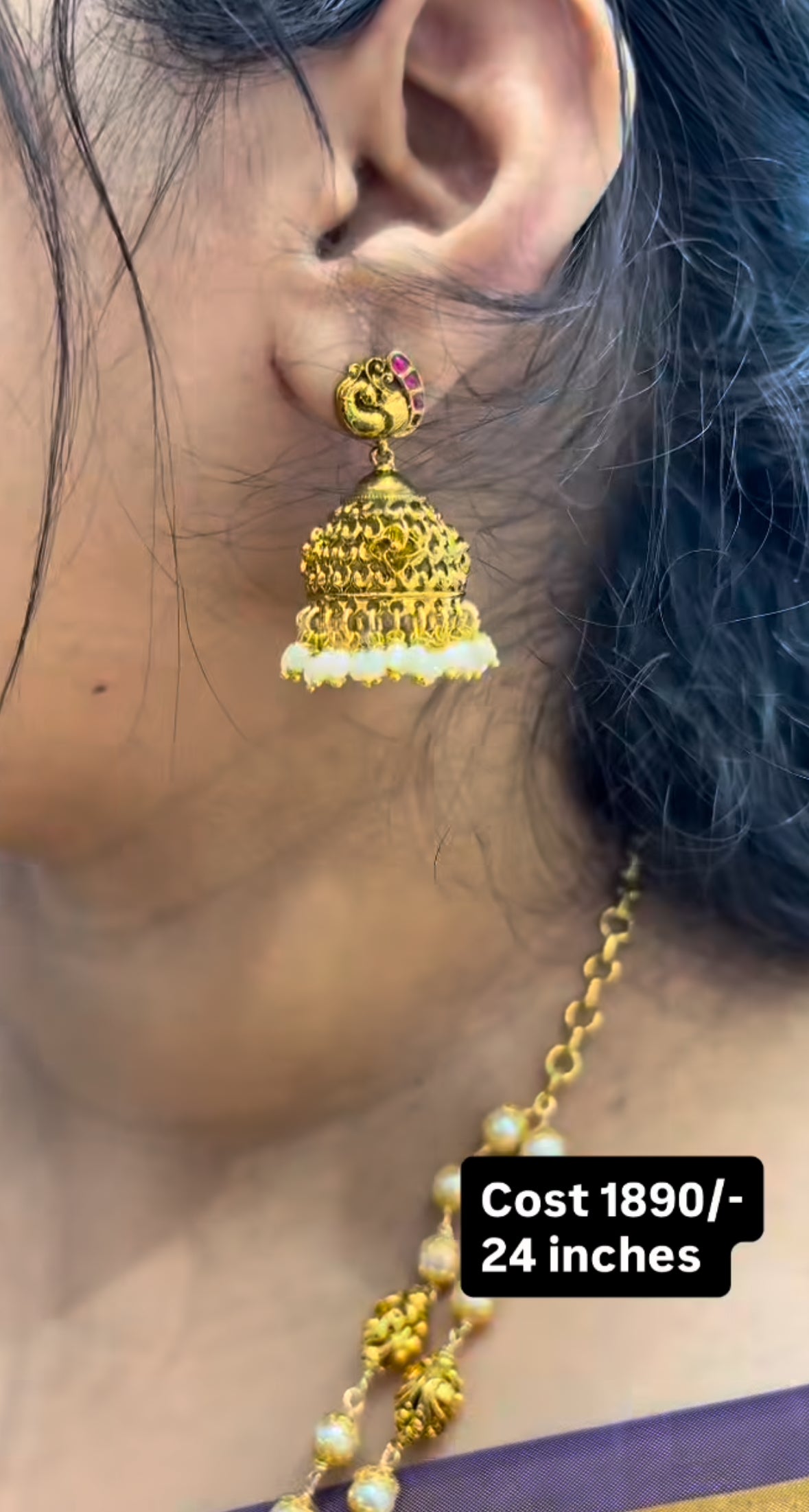 Beautiful jadav stone beads set 24inchs