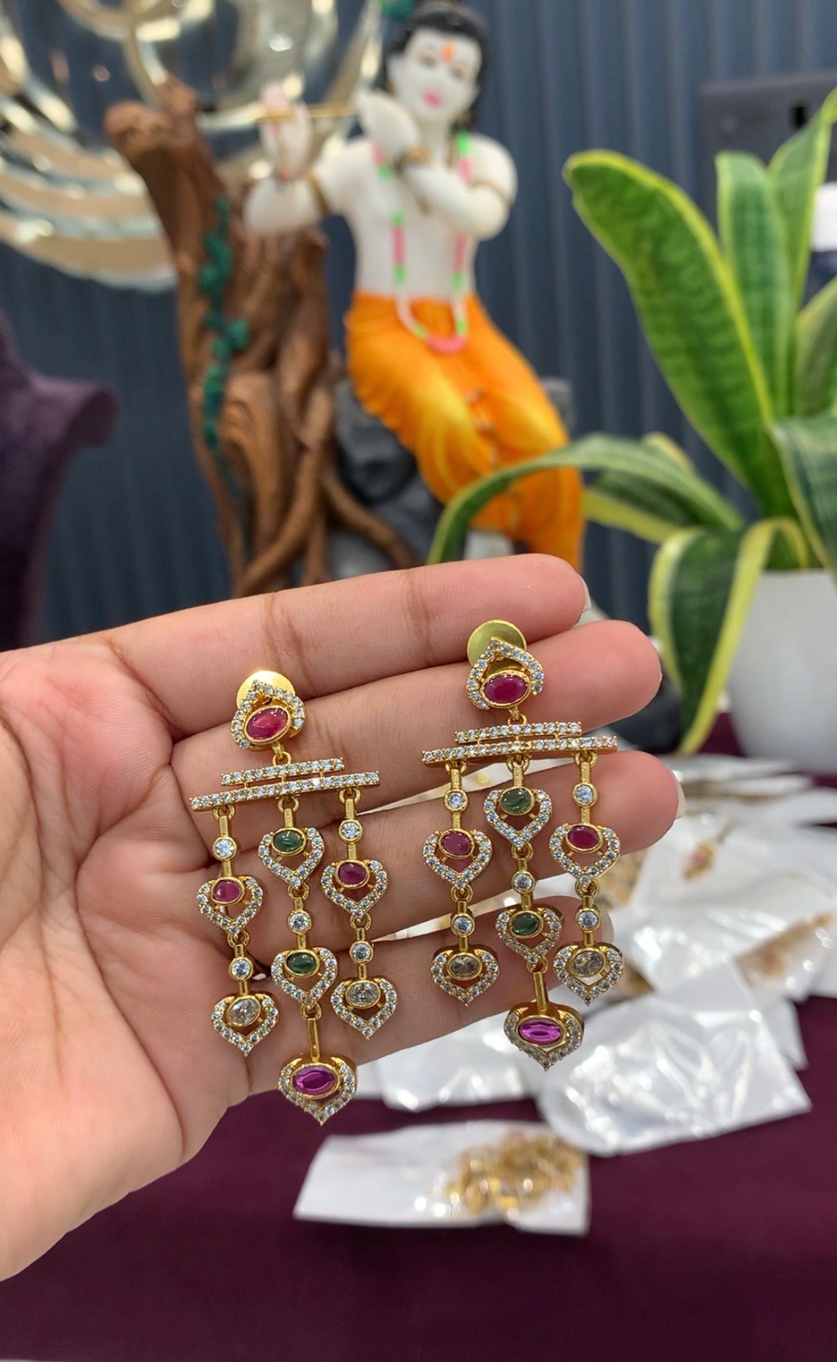 Beautiful chandbali earrings