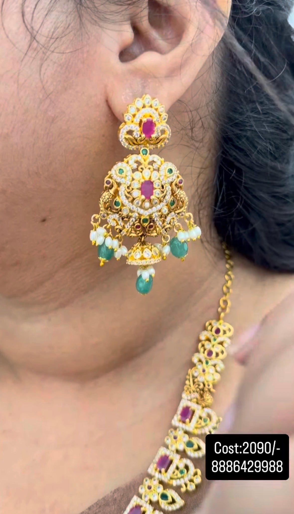 Beautiful customised nakshi necklace