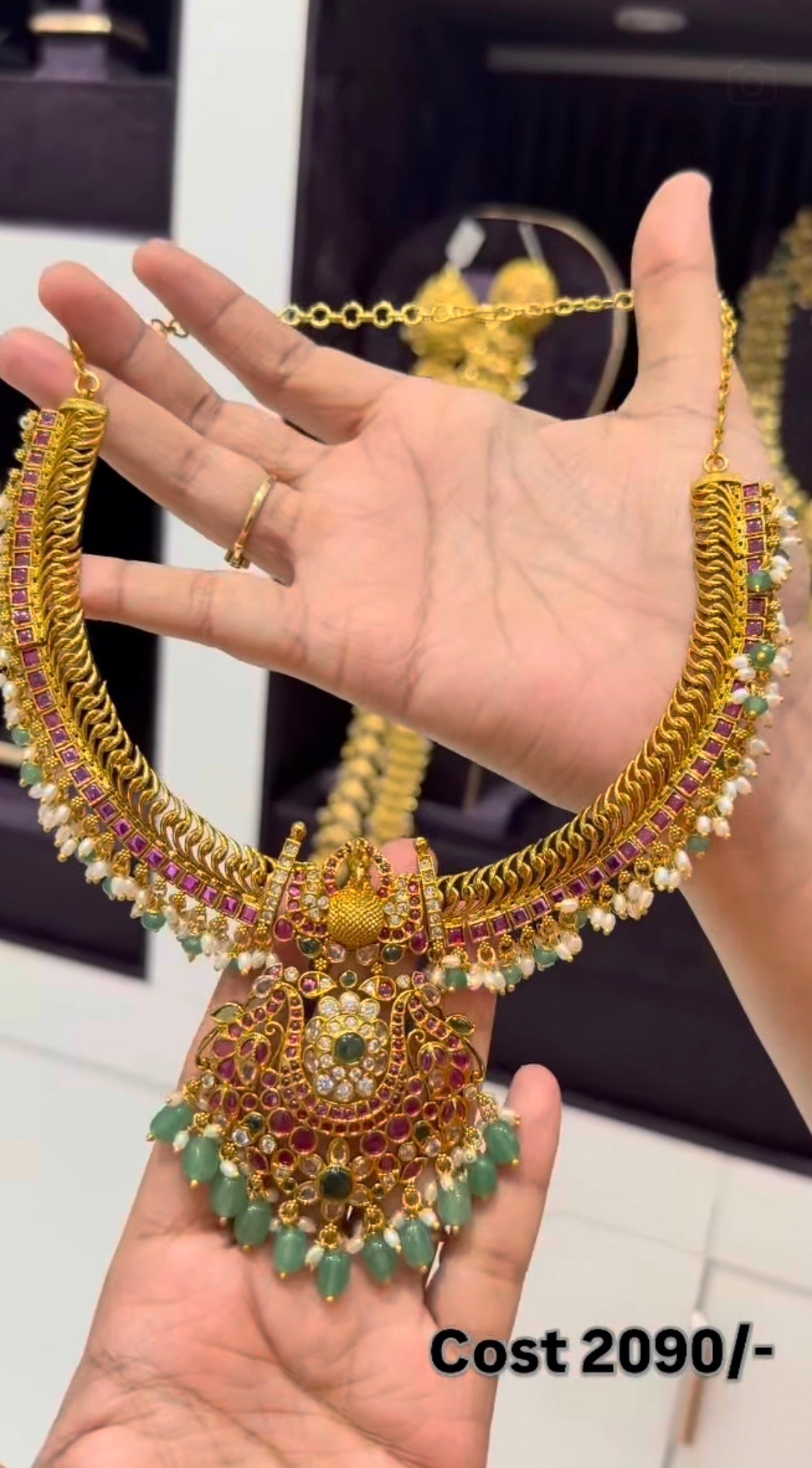 Beautiful jilebi necklace
