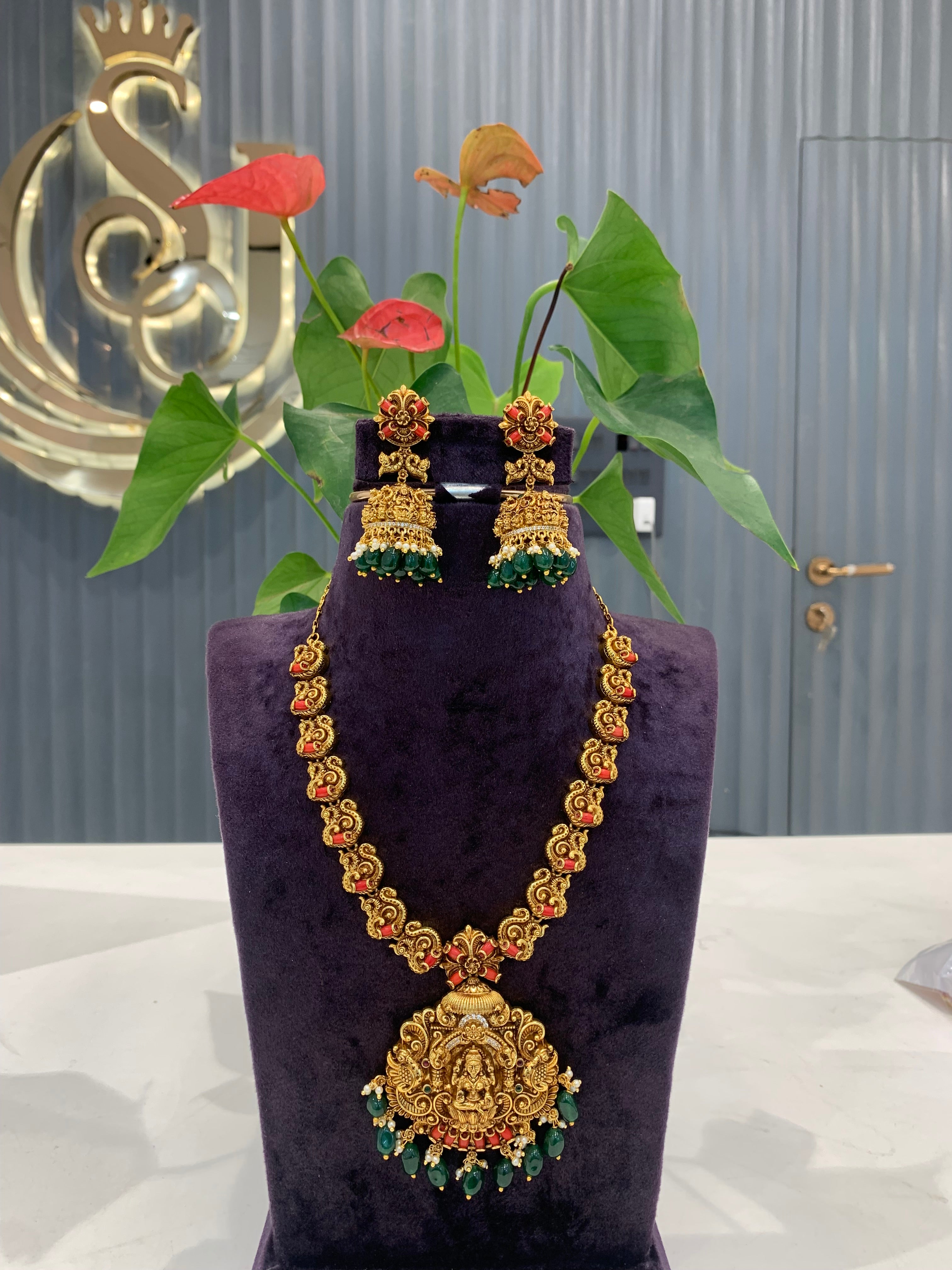 Beautiful customised coral stone necklace