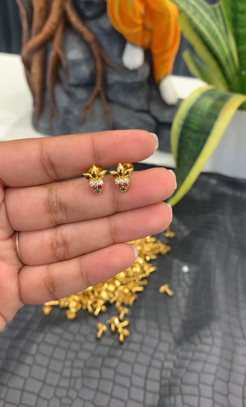 Beautiful cute multi  studs with screw back