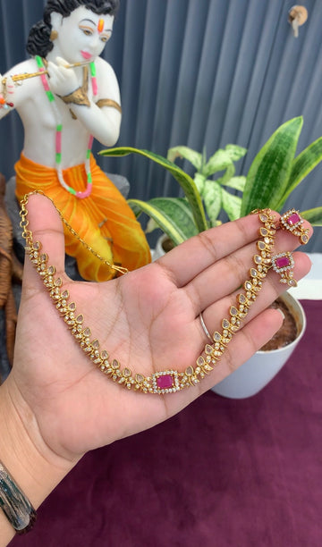 Beautiful party wear necklace @offer price