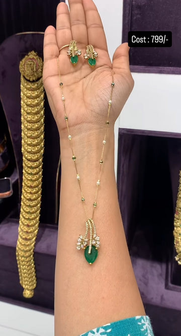 Beautiful fancy chain with pendant set