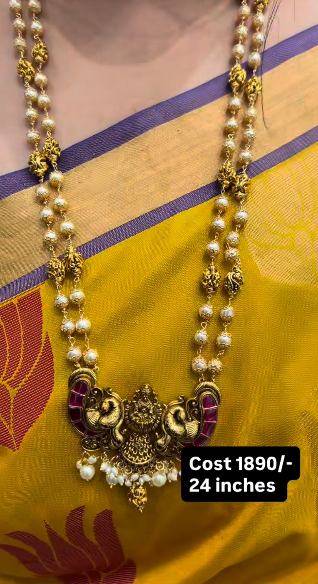Beautiful jadav stone beads set 24inchs