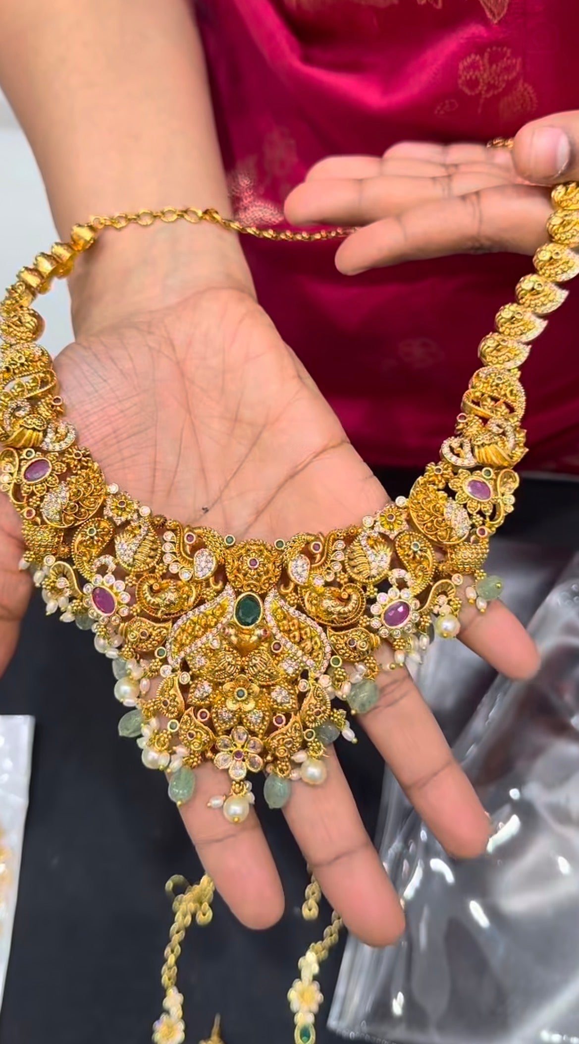 Beautiful traditional nakshi necklace