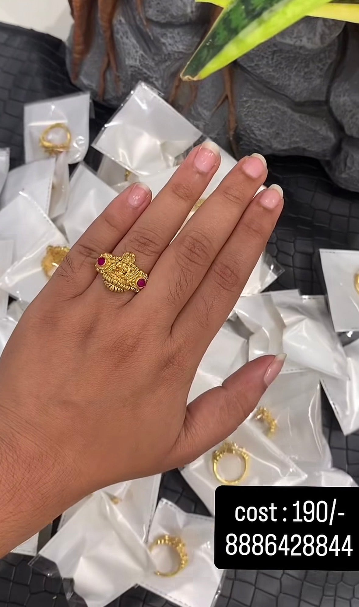 Beautiful adjustable nakhi hand ring