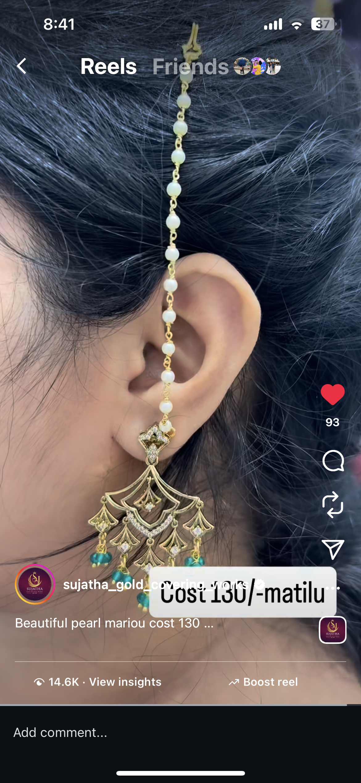 Beautiful mattilu set of 2 mattilu – Sujatha Gold Covering Works