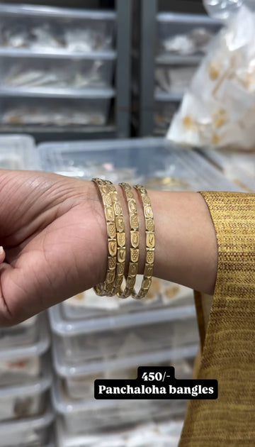 Beautiful panchaloha bangles set of 4