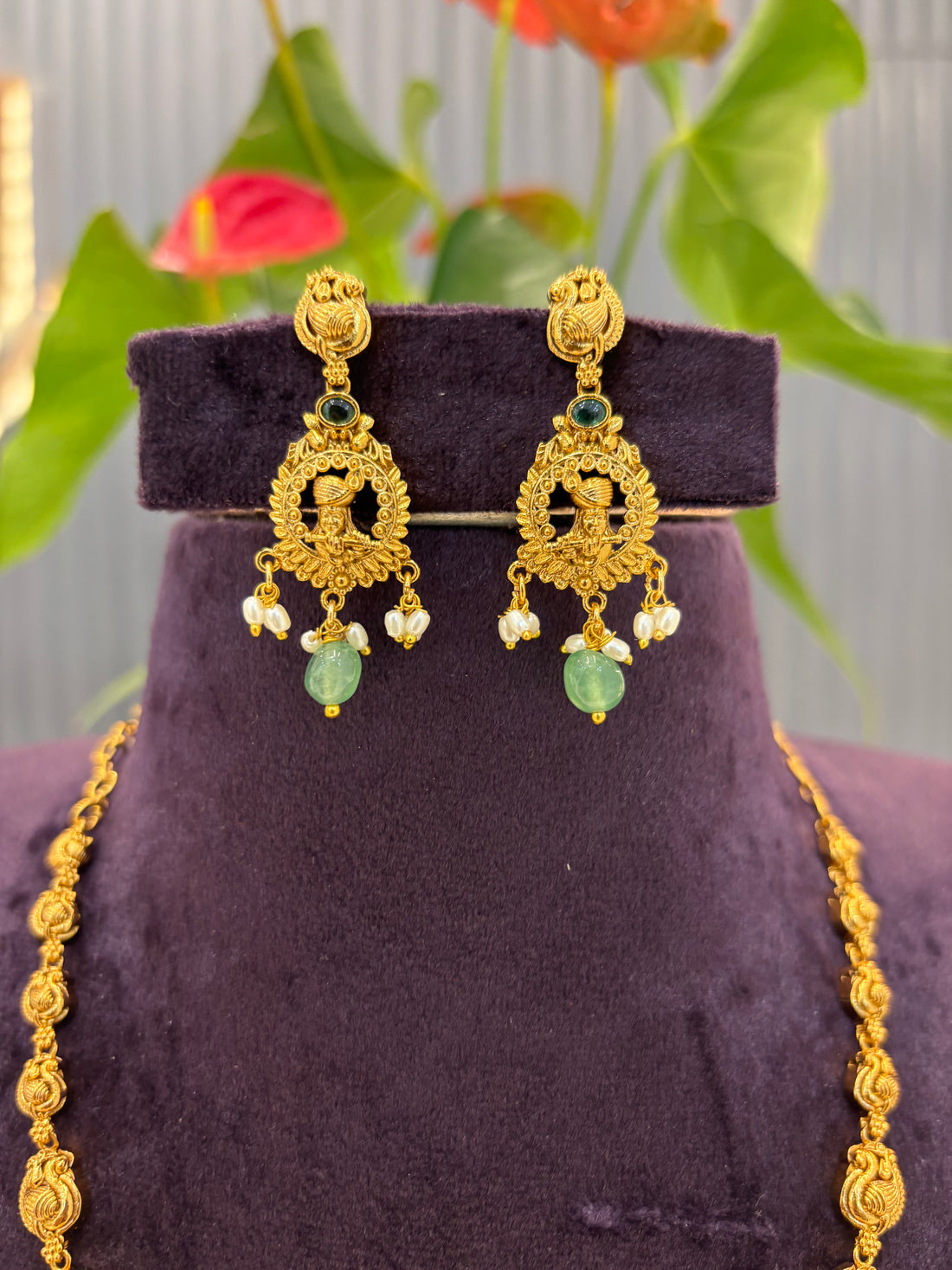 Beautiful Nakshi Lord  Krishna Necklace