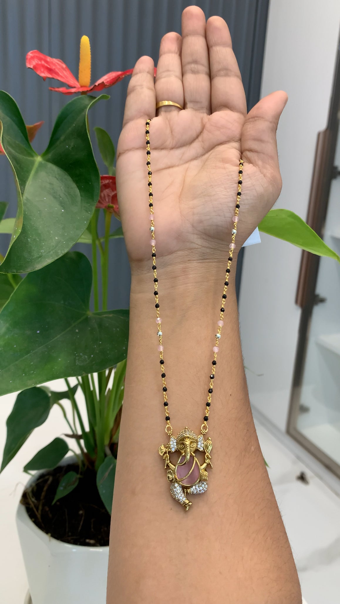 Beautiful ganesh pendant blackbeads
