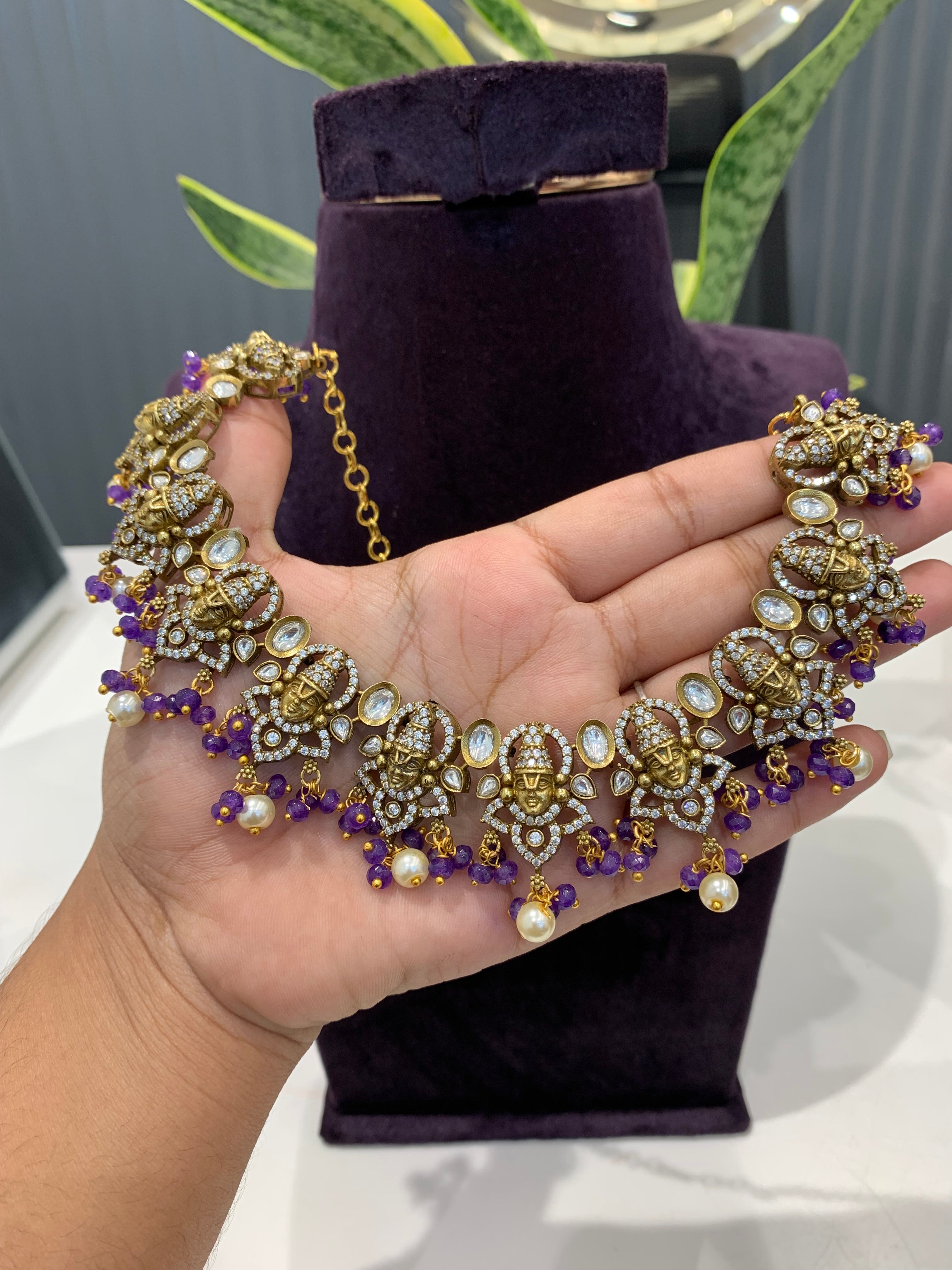 Beautiful lord balaji necklace