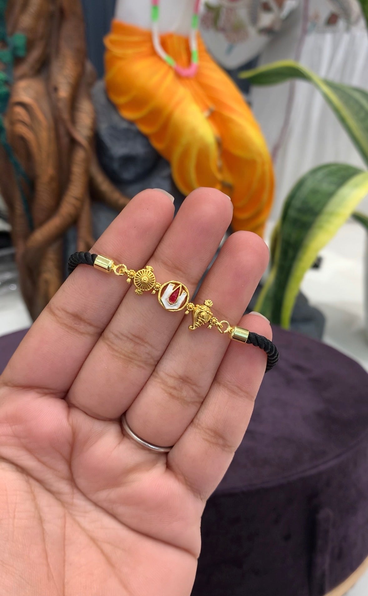 Beautiful Venkateswara Swamy Bracelet with back thread