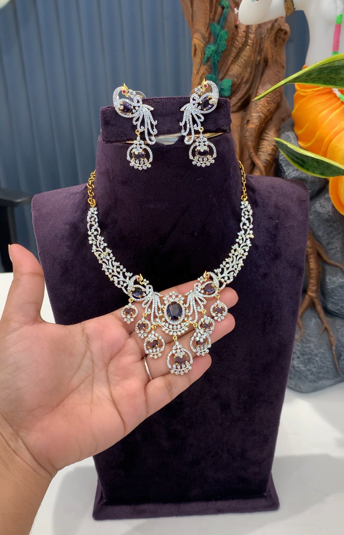 Beautiful purple necklace