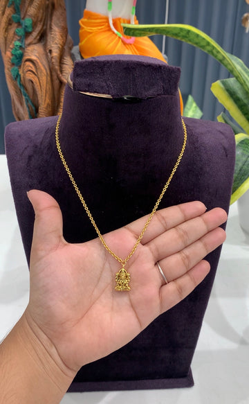 Beautiful Lakshmidevi locket with Chain