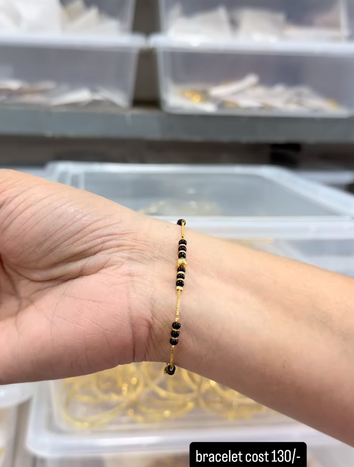 Beautiful fancy black bracelet