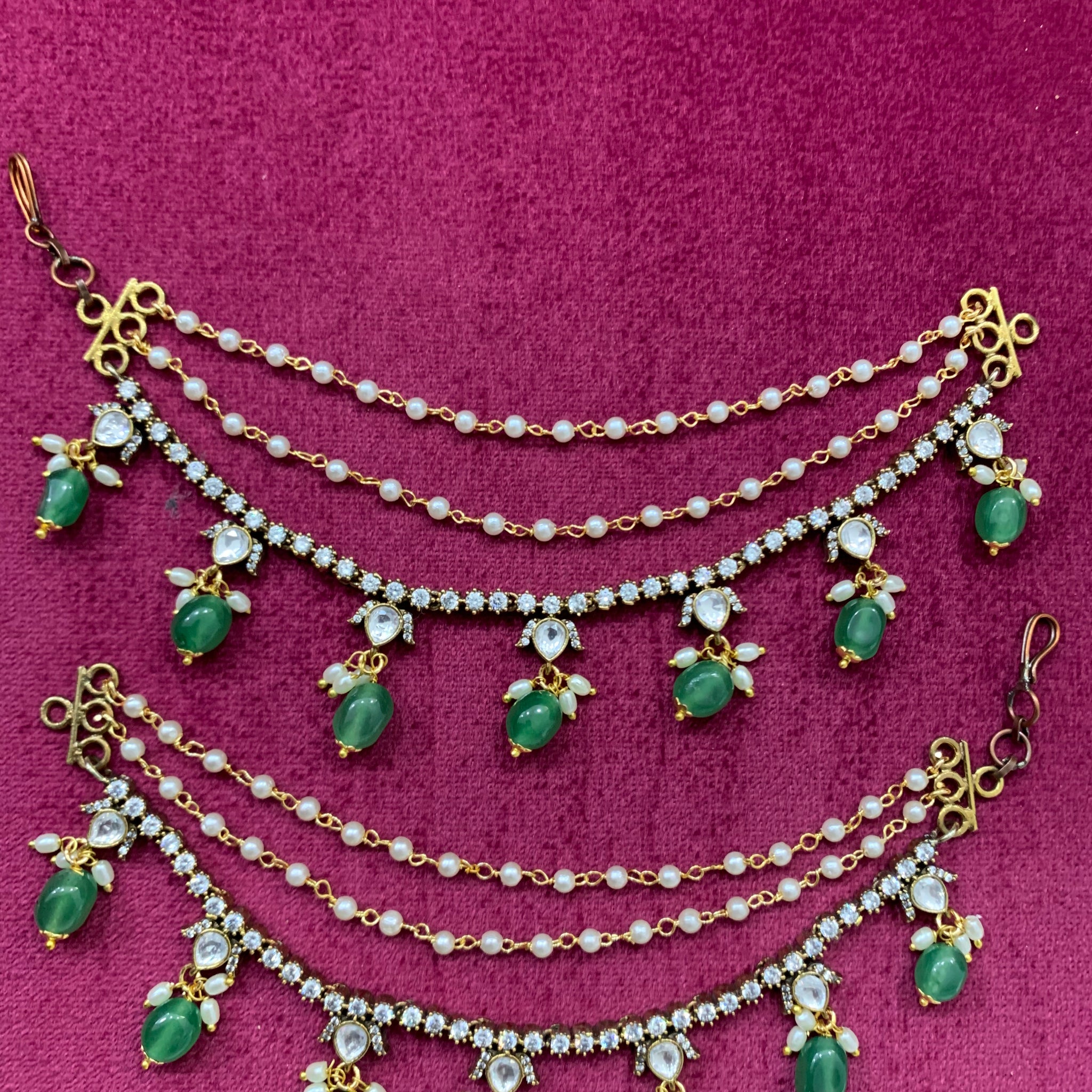 Beautiful moissanite  stone champaswaralu