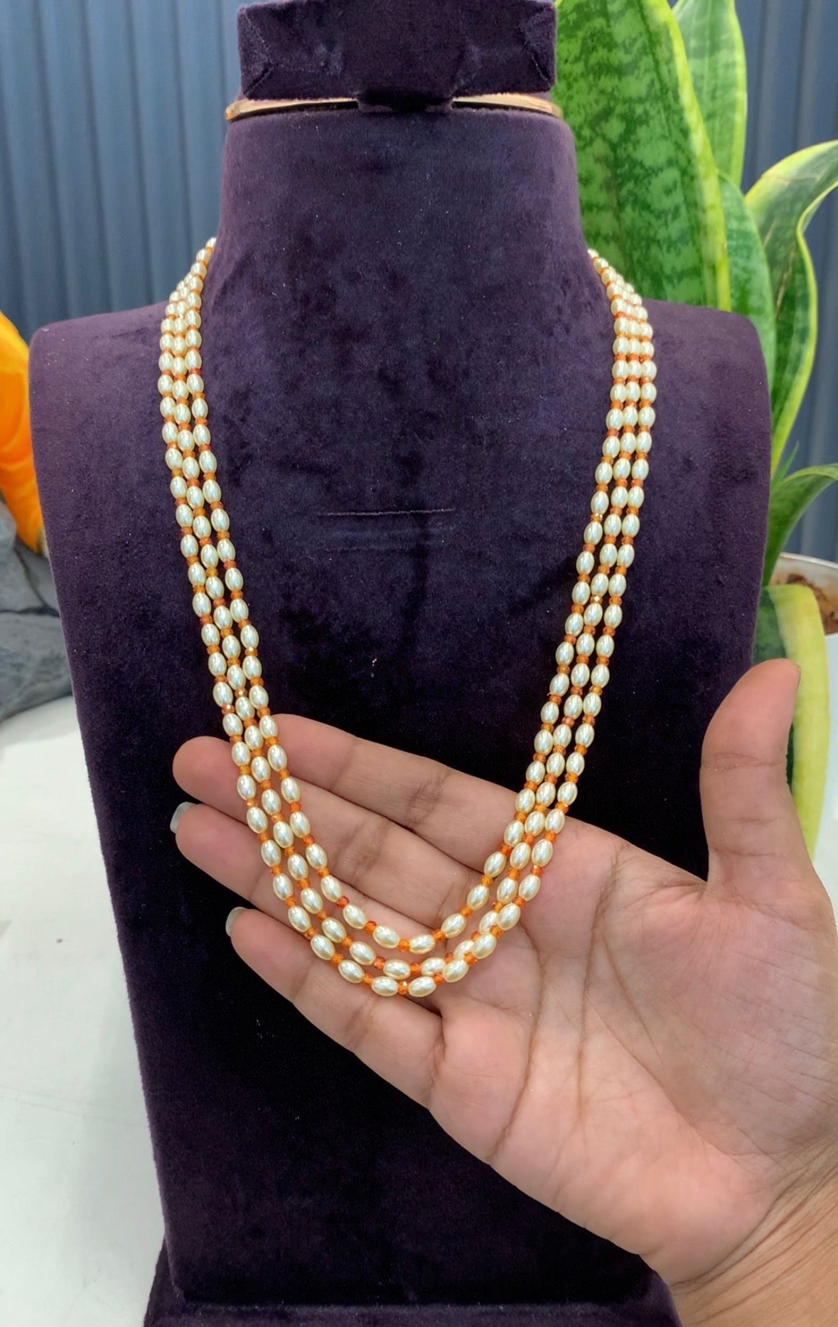 Beautiful customised pearls set