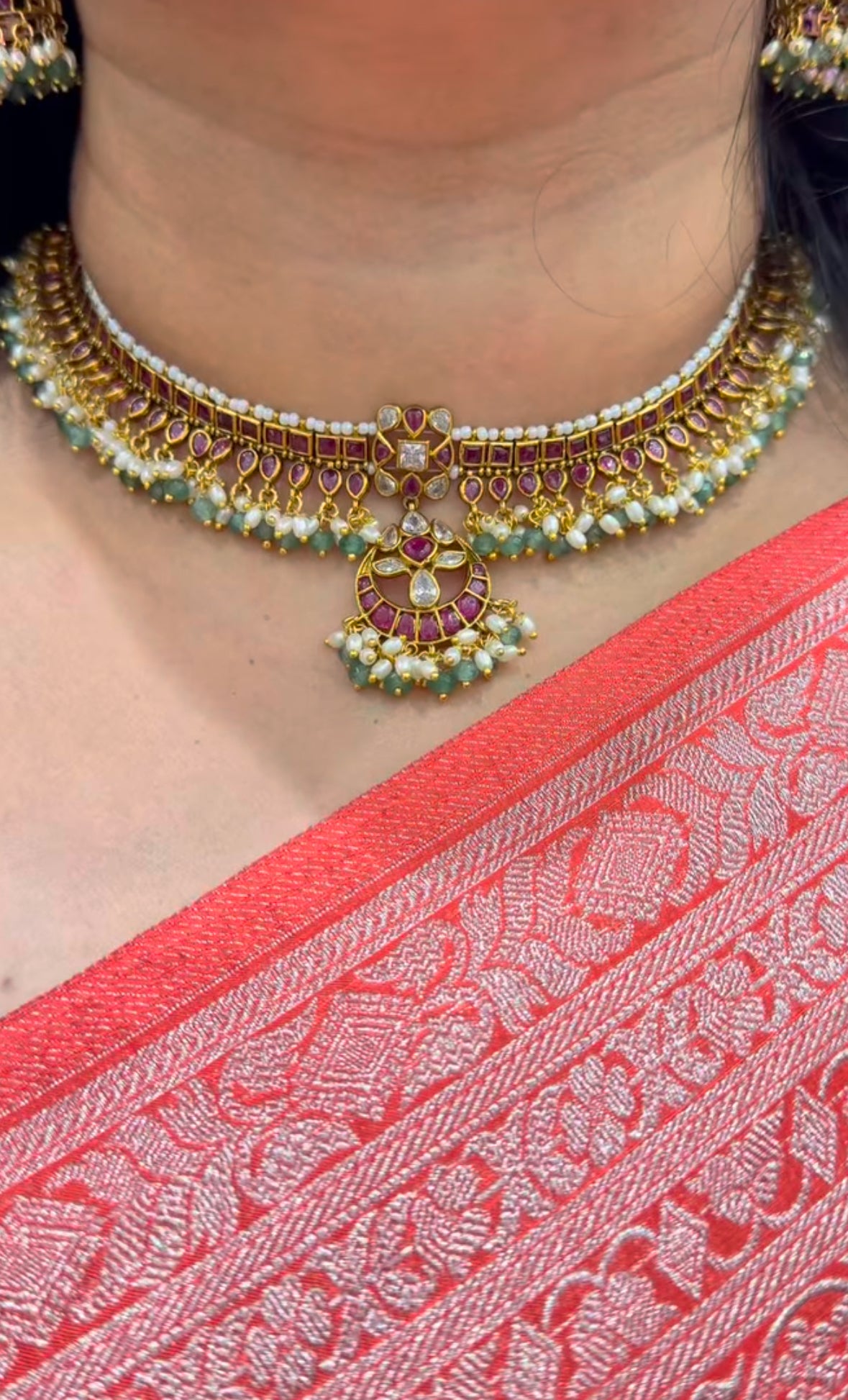 Beautiful pottah stone necklace