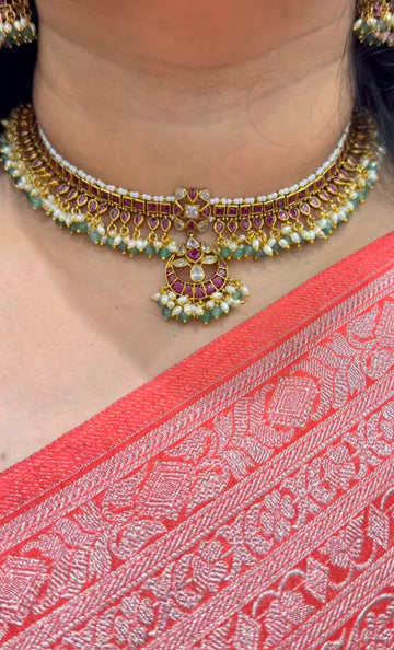Beautiful pottah stone necklace