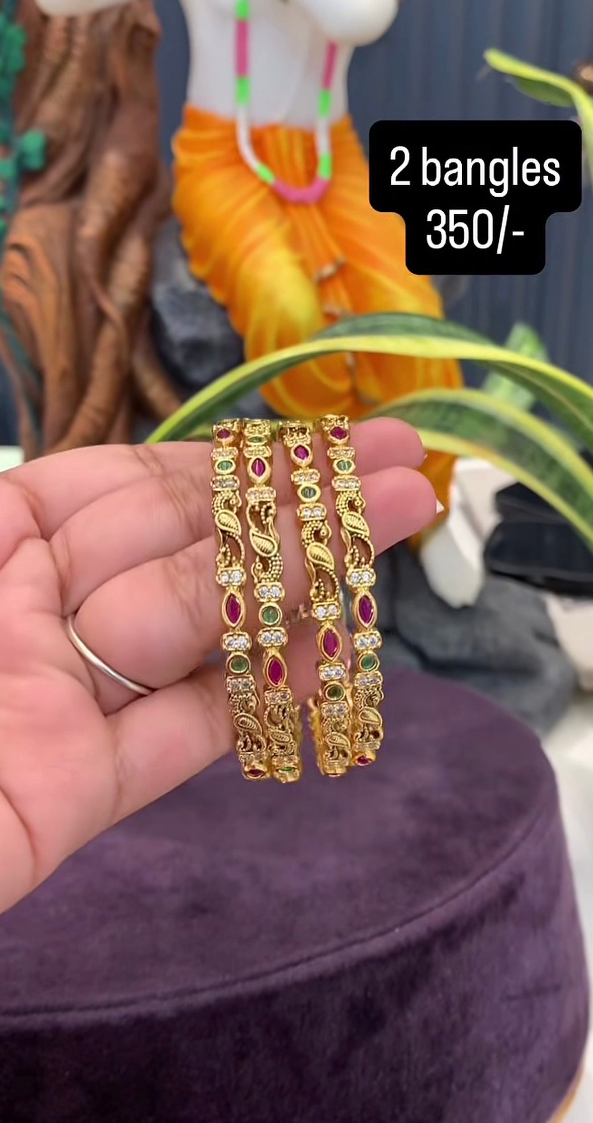 Beautiful Multi stone Bangles