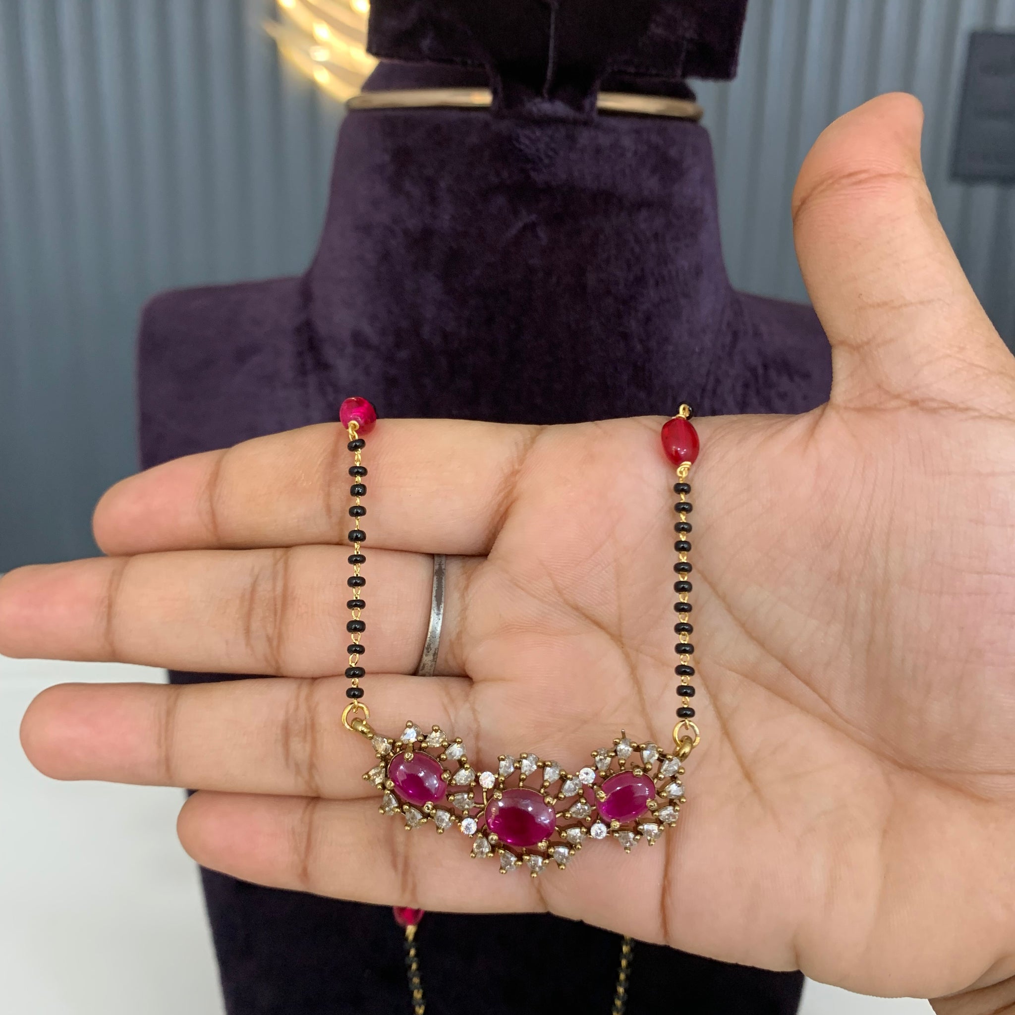 Beautiful black beads